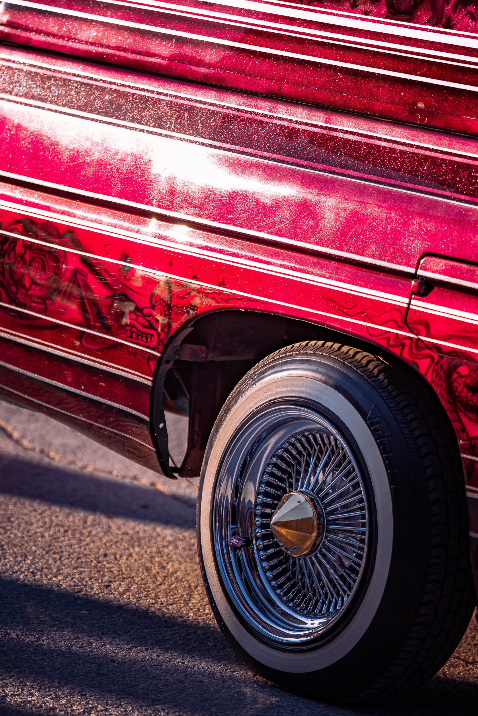 Lowrider paint and wire wheel